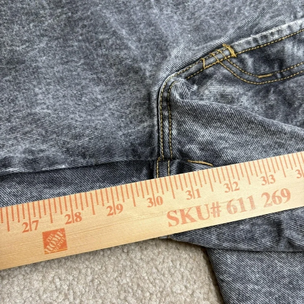 Vtg 80s Gap Jeans 32x30.5 Gray Relaxed Tapered Acid Wash Button Fly Denim Pants